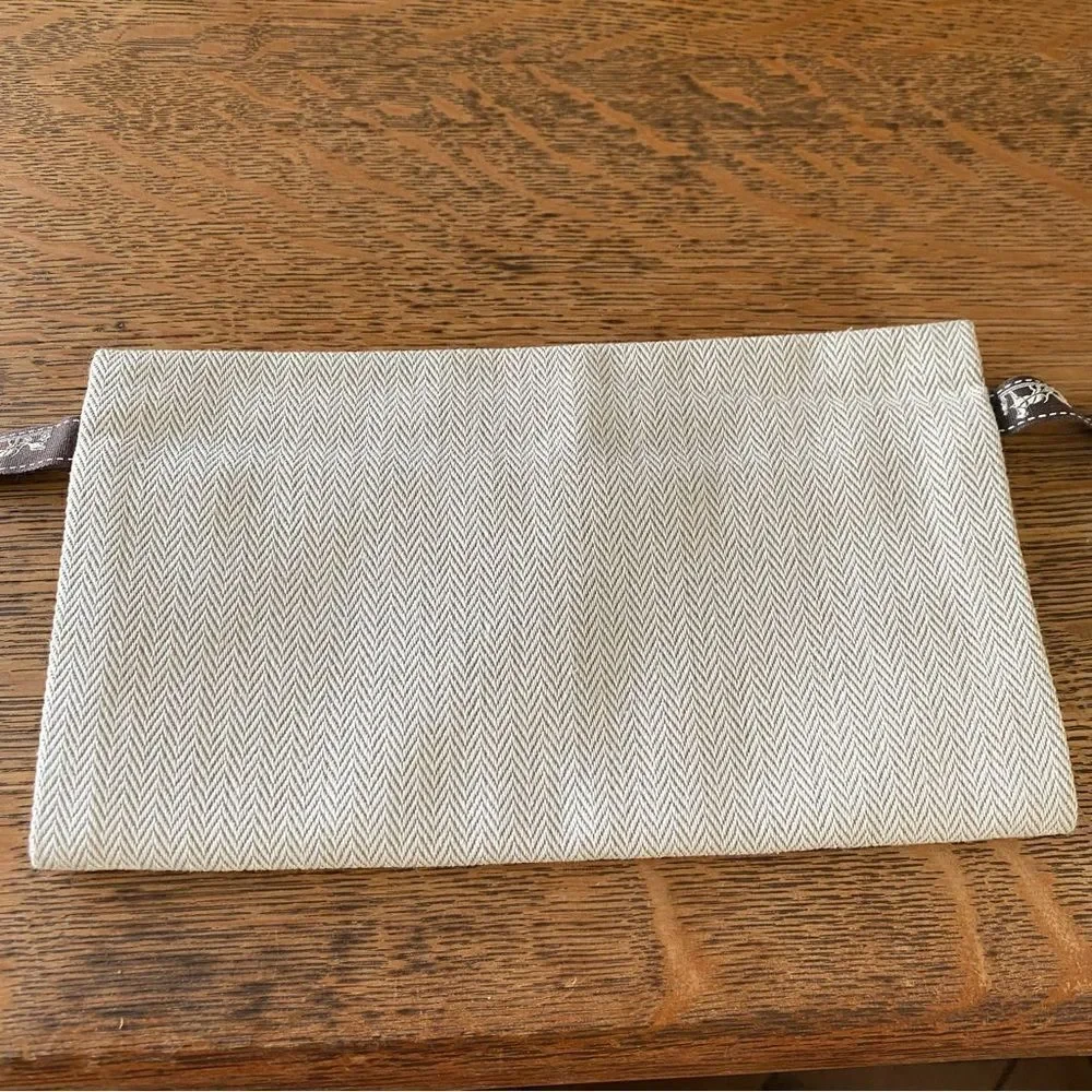 Hermes Hermessence Parfums Tan Canvas Bag/Pouch. EUC! - Picture 5 of 7